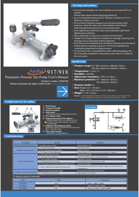 Thumbnail of document Manual - 917 Pneumatic Pressure Test Pump